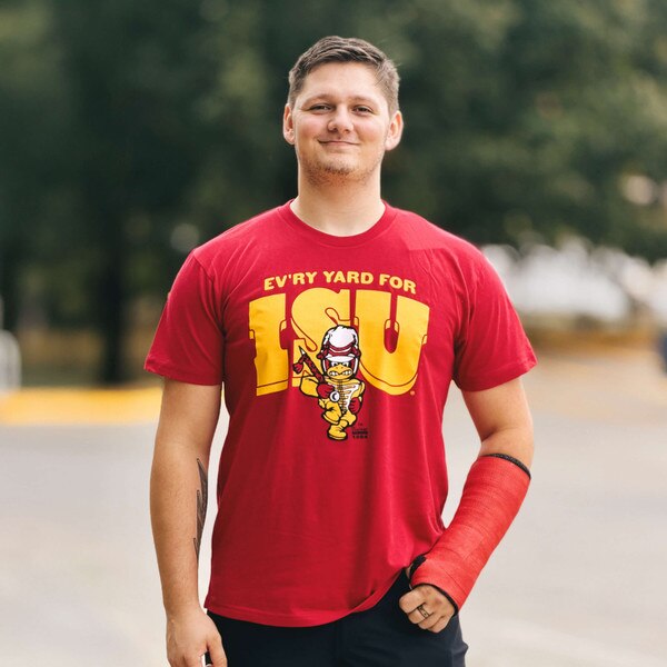 Homefield Ev'ry Yard for ISU Marching Band Cy Cardinal T-Shirt